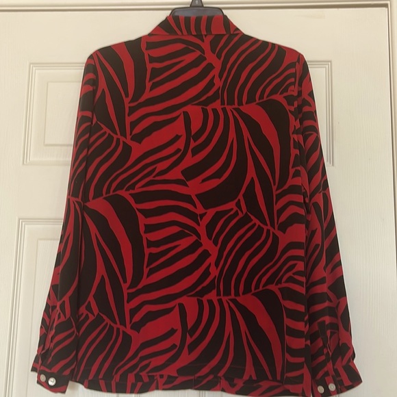 August Silk: Casual Work Office 100% Silk Long Sleeve Button Down Blouse Size S. - Picture 3 of 5